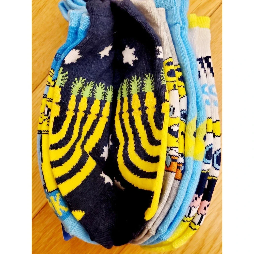 SpongeBob SquarePants Hanukkah No Show Socks 5 Pairs New‎ Kidcore